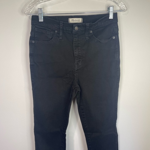 Madewell 10” high rise skinny‎ black jean. - Picture 3 of 10